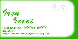 iren vesei business card